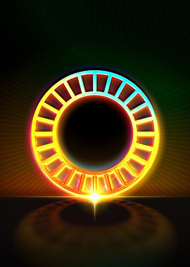 Neon Glyph Mandala Rune