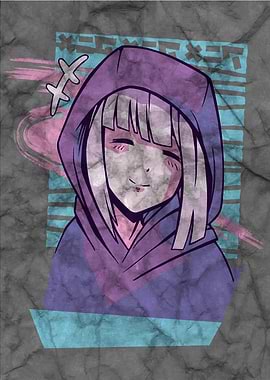 Cute Anime Girl Wall Art