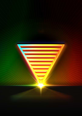 Neon Geometric Glyph Sigil