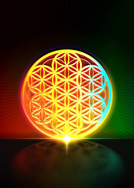 Neon Glyph Mandala Rune