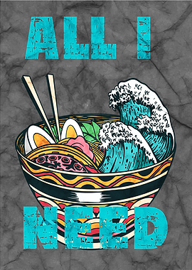 Anime Ramen Bowl Wall Art