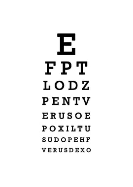 Eye chart fake perfect
