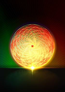 Neon Geometric Glyph Rune