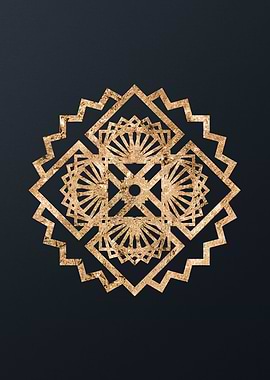 Gold Magic Seal Sign Sigil