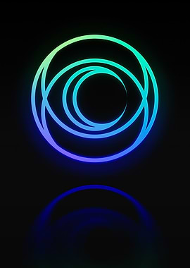 Neon Geometric Glyph Sigil