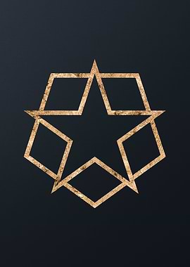 Gold Geometric Glyph Sigil