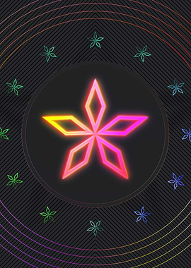 Neon Geometric Glyph Sigil
