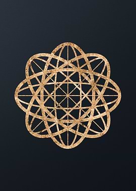 Gold Geometric Glyph Sigil