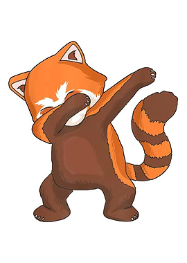 red panda dabbing