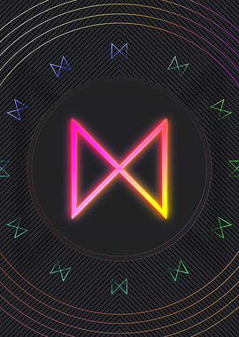 Neon Glyph Mandala Rune