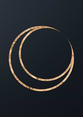 Gold Sacred Geometry Glyph