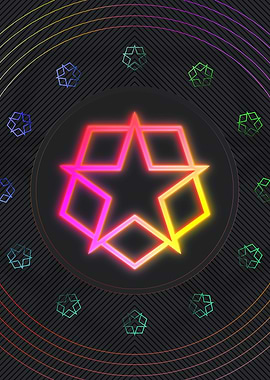 Neon Magic Seal Sign Sigil