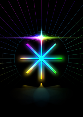 Neon Geometric Glyph Sigil