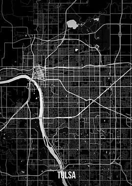 Tulsa dark map