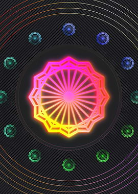 Neon Magic Seal Sign Sigil