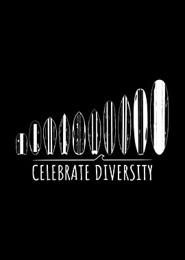 Surfer Celebrate Diversity