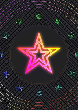 Neon Geometric Glyph Sigil