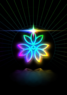 Neon Magic Seal Sign Sigil