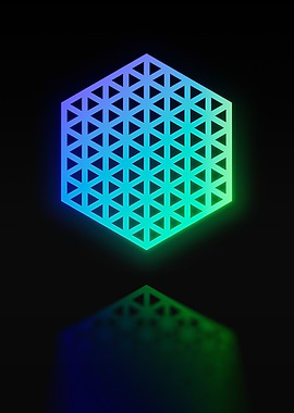 Neon Geometric Glyph Sigil