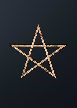 Gold Magic Seal Sign Sigil