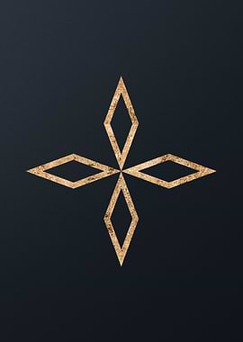 Gold Glyph Mandala Rune