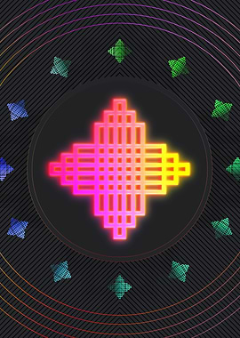 Neon Magic Seal Sign Sigil