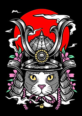 Samurai Cat Warrior