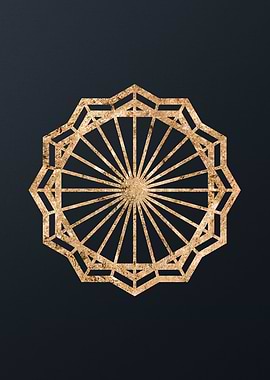 Gold Magic Seal Sign Sigil