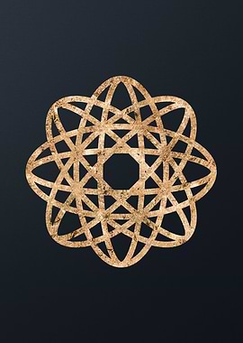 Gold Geometric Glyph Sigil