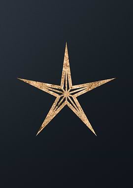 Gold Sacred Geometry Glyph