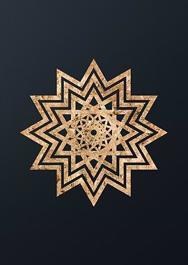 Gold Magic Seal Sign Sigil