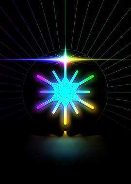 Neon Geometric Glyph Sigil