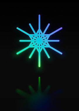 Neon Glyph Mandala Rune