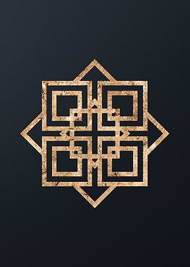 Gold Magic Seal Sign Sigil