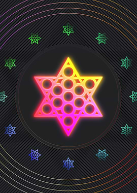 Neon Glyph Mandala Rune