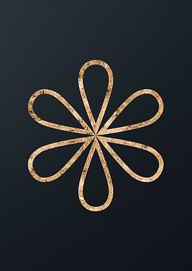 Gold Geometric Glyph Sigil