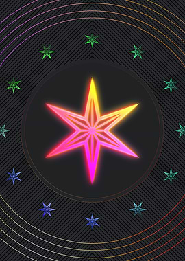 Neon Glyph Mandala Rune