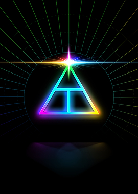 Neon Geometric Glyph Sigil