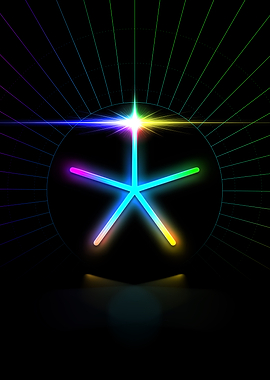 Neon Glyph Mandala Rune