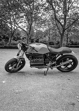 Black White Motorcycle