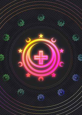 Neon Magic Seal Sign Sigil