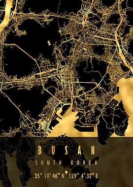 BUSAN MAP SOUTH KOREA