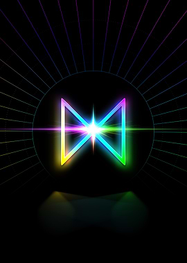 Neon Geometric Glyph Sigil