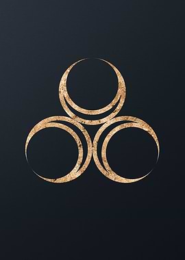 Gold Sacred Geometry Glyph