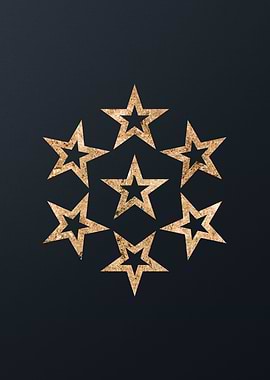 Gold Sacred Geometry Glyph