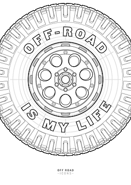 Off Road Is My Life white