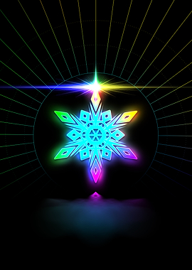 Neon Geometric Glyph Rune