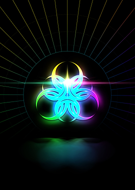 Neon Glyph Mandala Rune