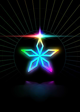 Neon Glyph Mandala Rune