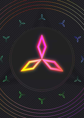 Neon Geometric Glyph Sigil